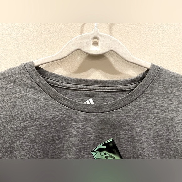Adidas short‎ sleeve t-shirt youth kids XL 18/20 athleisure athletic casual grey - Picture 5 of 8